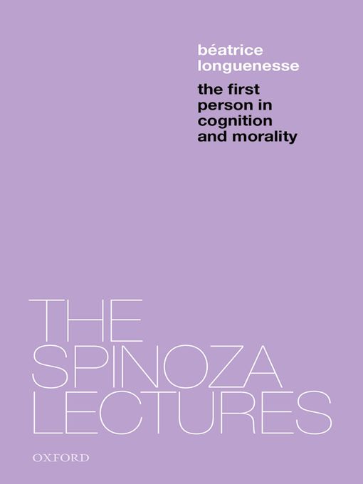 Title details for The First Person in Cognition and Morality by Béatrice Longuenesse - Available